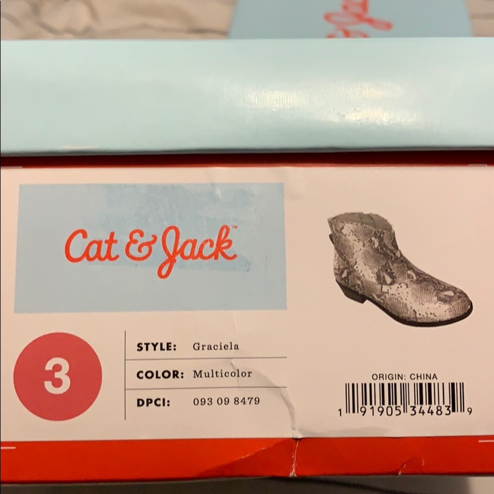 Girls Graciela Snake Print Western Ankle Boots - Picture 11 of 11